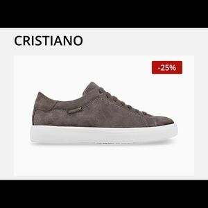 Men’s Mephisto Cristiano Suede Sneakers Warm Grey